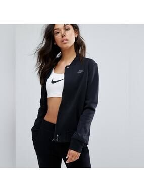 NEW Nike Tech Black Destroyer Jacket Full Zip Women's Small 835544-010